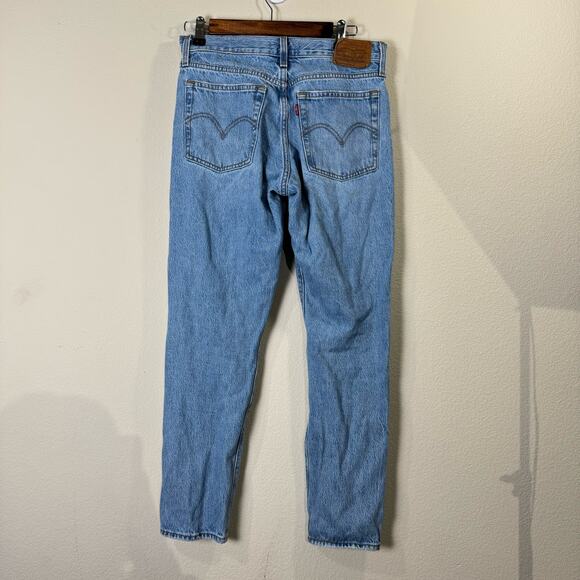 levi's capital E | wedgie icon fit distressed denim women's jeans sz 27 - Picture 7 of 11